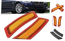Front Bumper Side Marker Lights Reflector Compatible with 2011-2016 Amber Lens