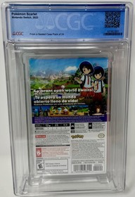 CGC Graded Pokemon Scarlet NEW Nintendo Switch (1019823001, 9.9 A++)