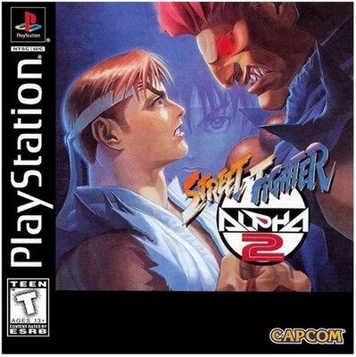 Street Fighter Alpha 2 (Sony PlayStation 1, 1996), Comes with Booklet and Case