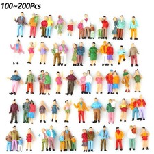 People Figure 100/200 Pieces Painted Figures Railway 1:87 Passengers People