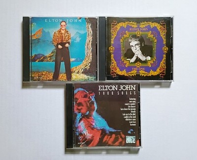 Vintage Elton John CD Lot   Caribou, The One, Your Songs Rock MCA Records