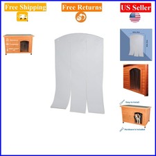 Vinyl Dog House Door Flap - Clear, Fits 12 x 15.75 in Wooden Dog Houses