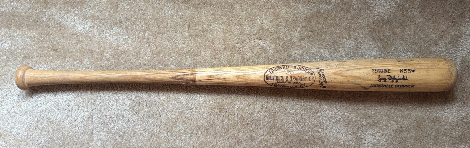 Vintage 1970s Jerry Dybzinski Cleveland Indians Louisville Slugger Game Used Bat
