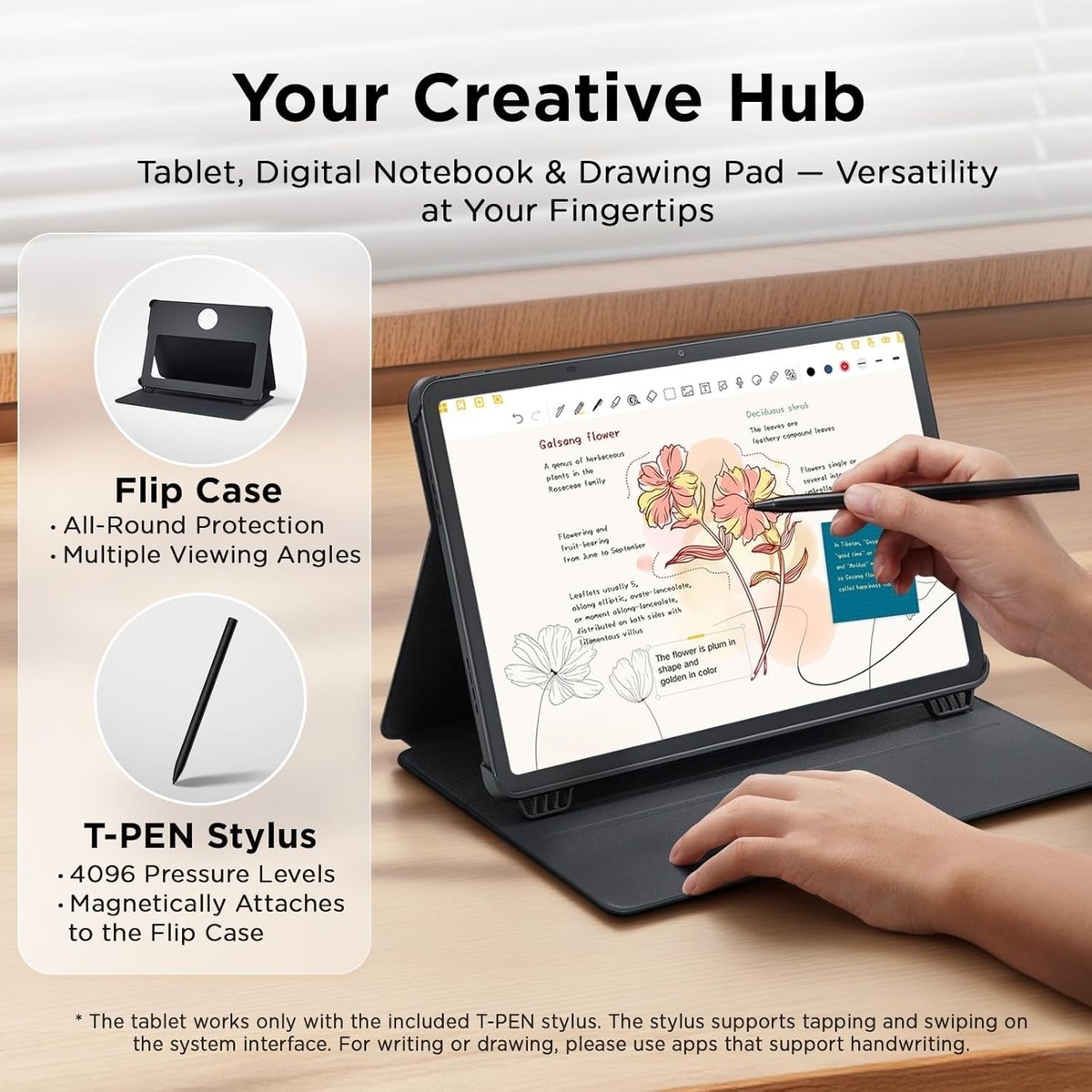 TCL NXTPAPER 11 Plus 9469x 256GB (Wi-Fi) Stylus Flip Case Bundle
