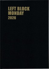 Hakubunkan 2026 A4 Left Block Monday 18-Month Black Planner No. 271 Starts Octo