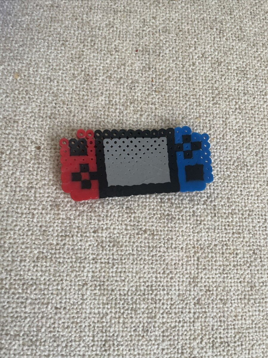 Handmade Perler Bead Pixel Art Pokeball And Nintendo Switch Wall