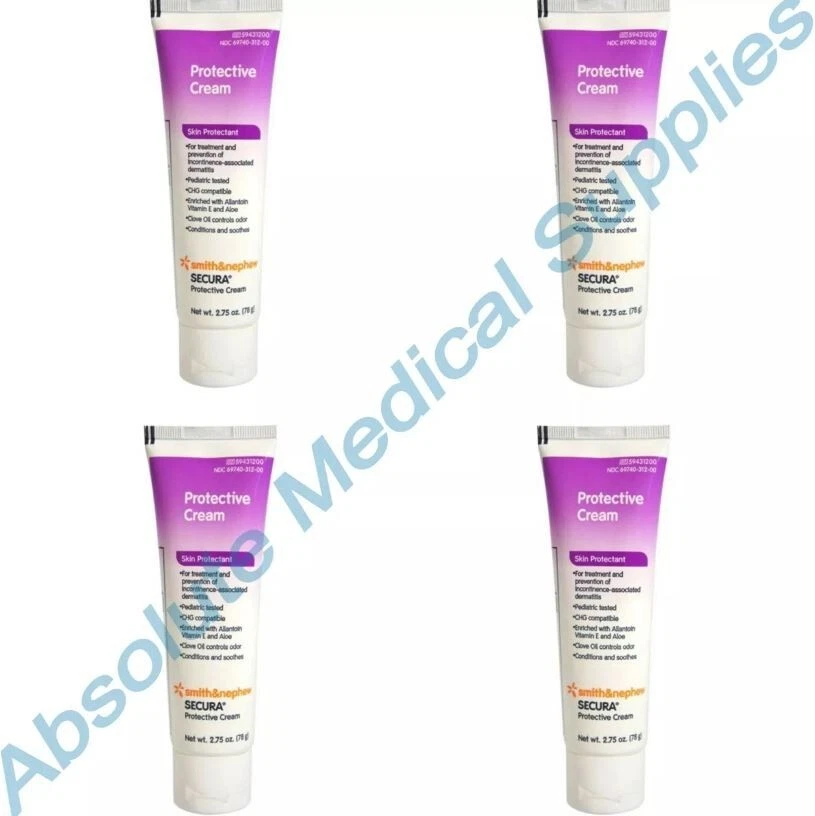 *4 tubos* Smith & Nephew Secura Crema protectora de la piel 2,75 OZ 59431200 Foto 2 de 2