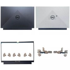 New For Dell G15 5510 5511 5515 LCD Back Cover  Bezel  Hinges 08MNTR 0W9XD4