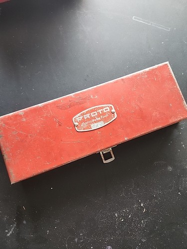Vintage PROTO Professional 4797 Werkzeugkoffer Metall rot