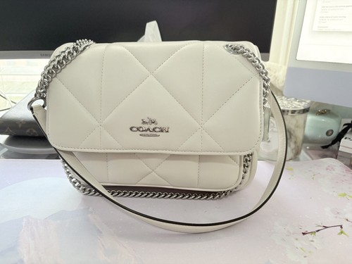 Coach Klare Crossbody 25 with Puffy Diamond Quilting - Chalk white