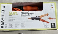Easylife Tech Power Shell 50' Indoor/Outdoor Extension Cord 14 AWG Orange (2997)
