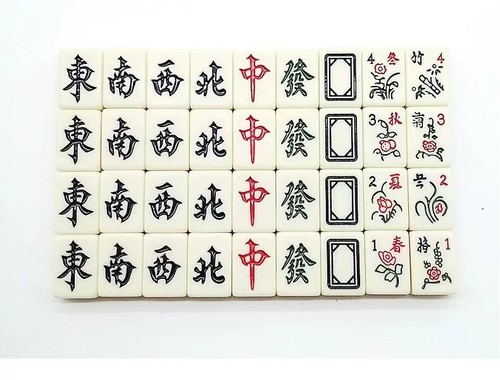 Portable Chinese Mahjong Set 144 Tiles NEW IN BOX Classic Travel Party Game Kit - Picture 10 of 14