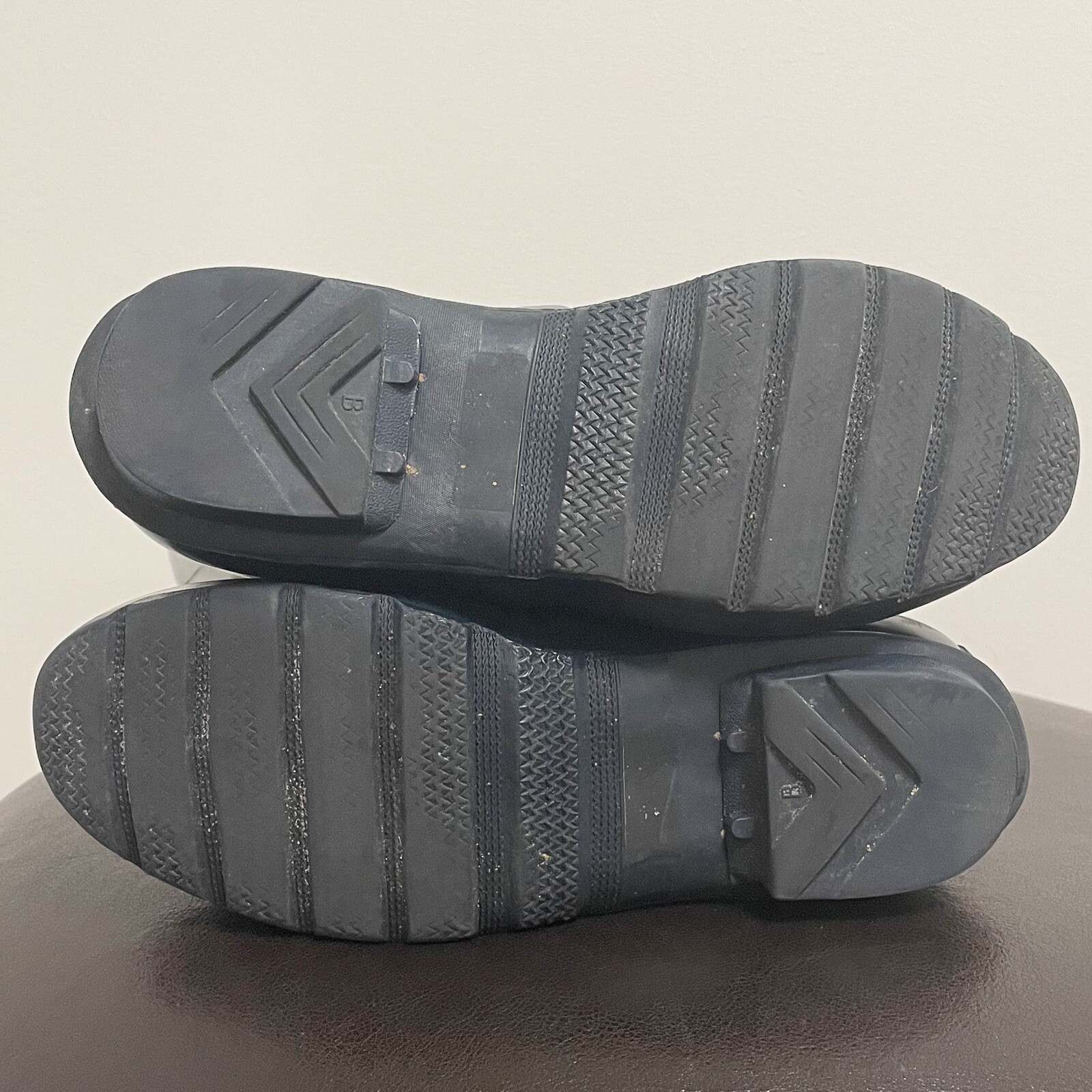 Hunter Original Tall Gloss Rubber Boots Womens 6 Blue Green Dark Teal *No Box*