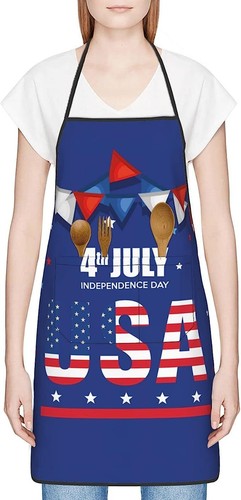 4th Of July Independence Day USA Patriotic Gift For Men Women Apron