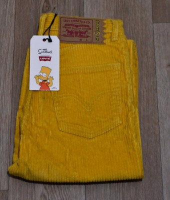 Levis The Simpsons Jeans High Loose  W27 und  W30 Cordhose Sonderedition