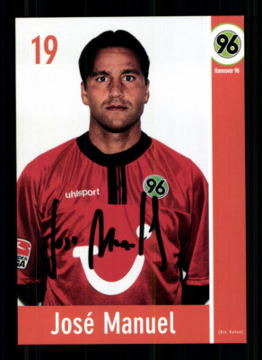 Jose Manuel Autogrammkarte Hannover 96  2002-03  Original Signiert+2