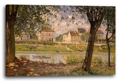 Kunstdruck Alfred Sisley - Village On The Banks Of The Seine Villeneuve La Gare