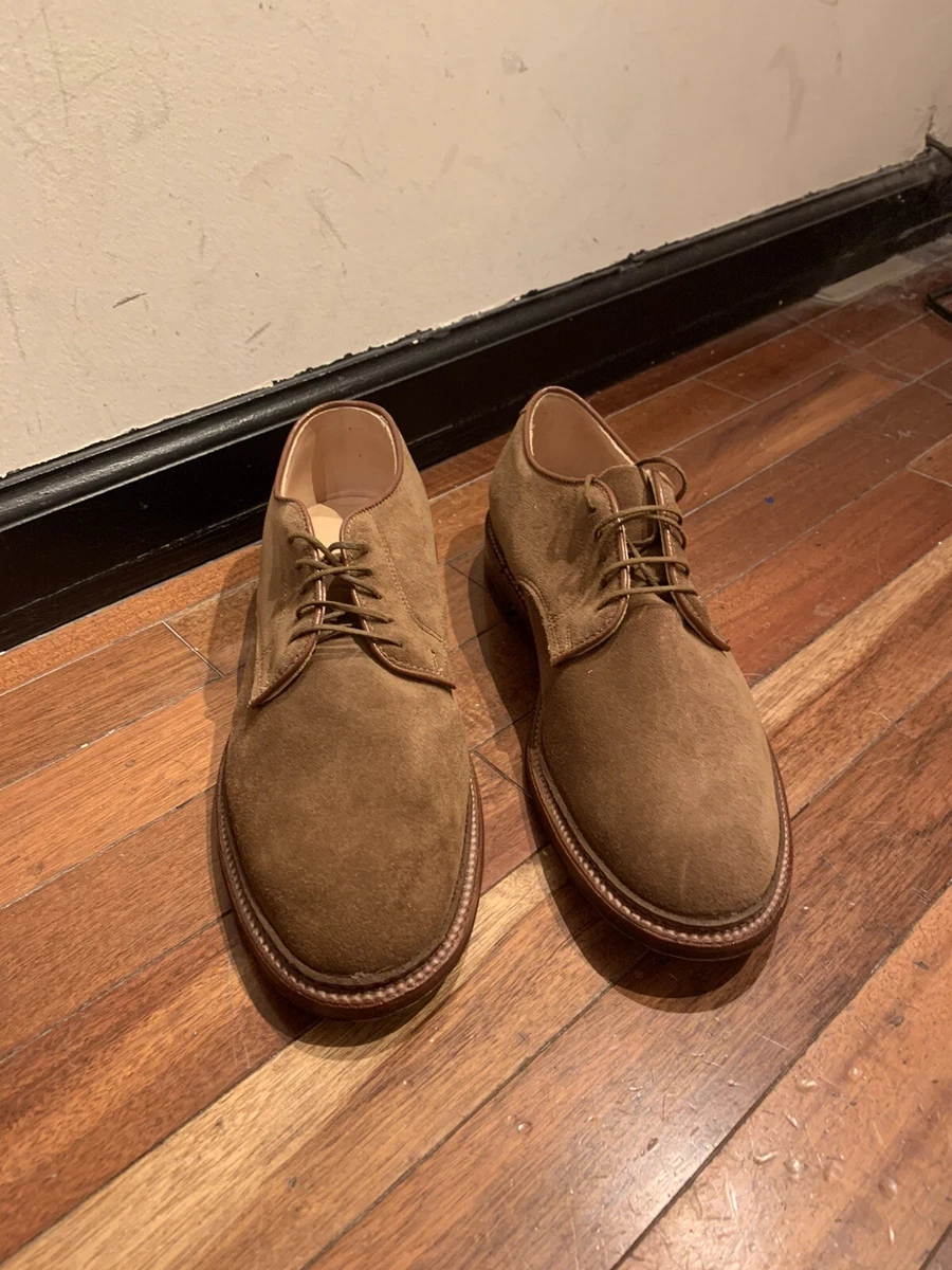 Alden Plain Toe Blucher Flex Snuff Suede #29336F Size 8D