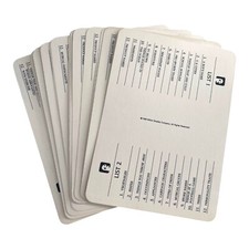Scattergories 4 Sets of Category Cards Complete Lists 1-12: 18 Cards Total