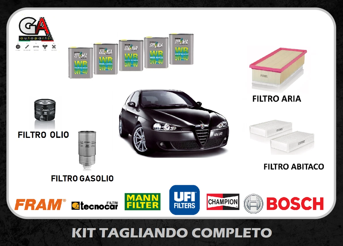 KIT TAGLIANDO 4 FILTRI SOFIMA - UFI ALFA ROMEO 147 1.9 JTD