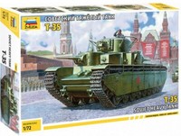 Soviet Heavy Tank T-35 1:72 Kunststoff Modell Kit Zvezda