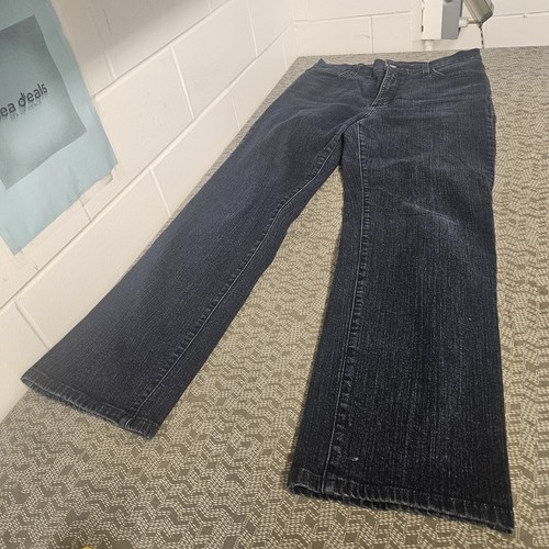 NYDJ Jeans Womens 12 Blue Stretch Straight Leg Normcore 30x30