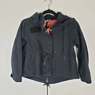 Roxy Womens Black Jacket Hooded Zip Up Size Small Pockets 