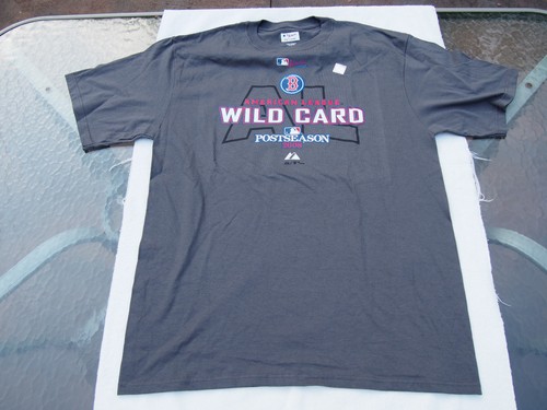 Boston Red Sox AL Wildcard 2008 Post Season Official T-Shirt Size Large ~NEW~ - Picture 2 of 6