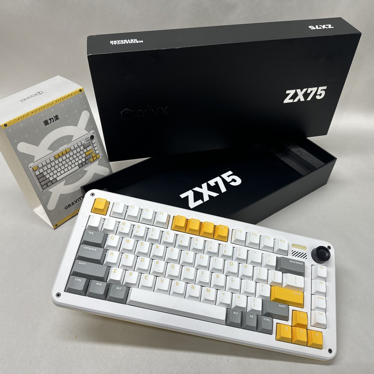 IQUNIX ZX75 Gravity Wave Wireless Mechanical Keyboard RGB Moonstone Switches IQUNIX ZX75 Gravity Wave Wireless Mechanical Keyboard RGB Moonstone Switches