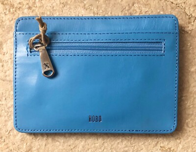 Nwt Hobo International Euro Slide Leather Card Wallet, Tranquil