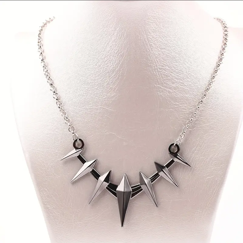 Black Panther Pendant Marvel Movie Jewelry Silver Talon