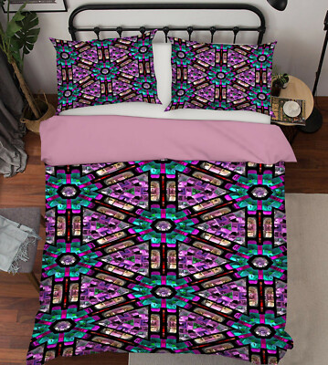 3D Crystal Flower ZHUA4543 Bed Pillowcases Quilt Duvet Cover Set Queen King Zoe