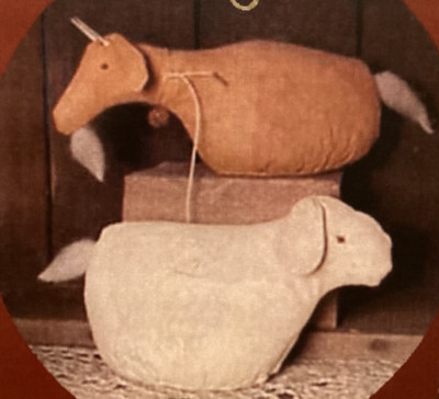 PATTERN Primitive Stumpy Sheep  Doll & Primitive Goat Doll NEW Sassafras Hill