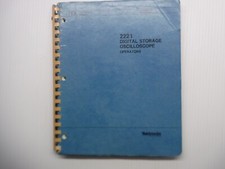 Tektronix 2221 Digital Storage Oscilloscope Manual 070-6530-00