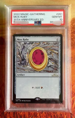 PSA 10 MTG Magic: The Gathering 2022 Mox RUBY 30th Anniversary Edition # 261