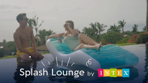 Intex Splash Pool Lounge Inflatable Swimming Floating Chair Lounge 56874 - Picture 6 of 9