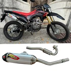Full System Exhaust Muffer Racing Pipe For Honda CRF 150 CRF150L 2016-2023