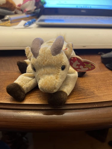 TY Beanie Baby Vintage 6” GOATEE THE GOAT Retired DOB: Nov. 4th 1998 Gasport NWT