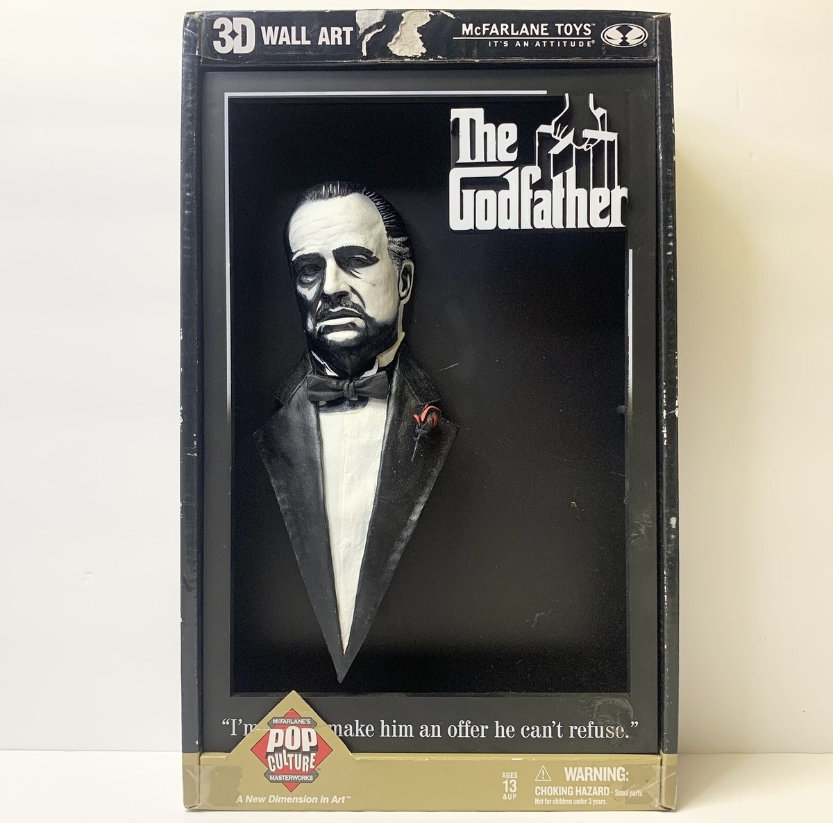 The Godfather 3Dポスター マクファーレン　ゴッドファーザー The Godfather 3-D Mcfarlane Pop Culture Movie Wall Art Don