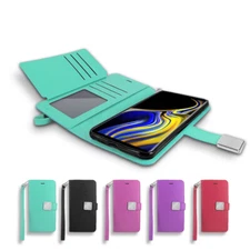 For Samsung Galaxy S8 Double Wallet Leather Folio Stand Case Cover