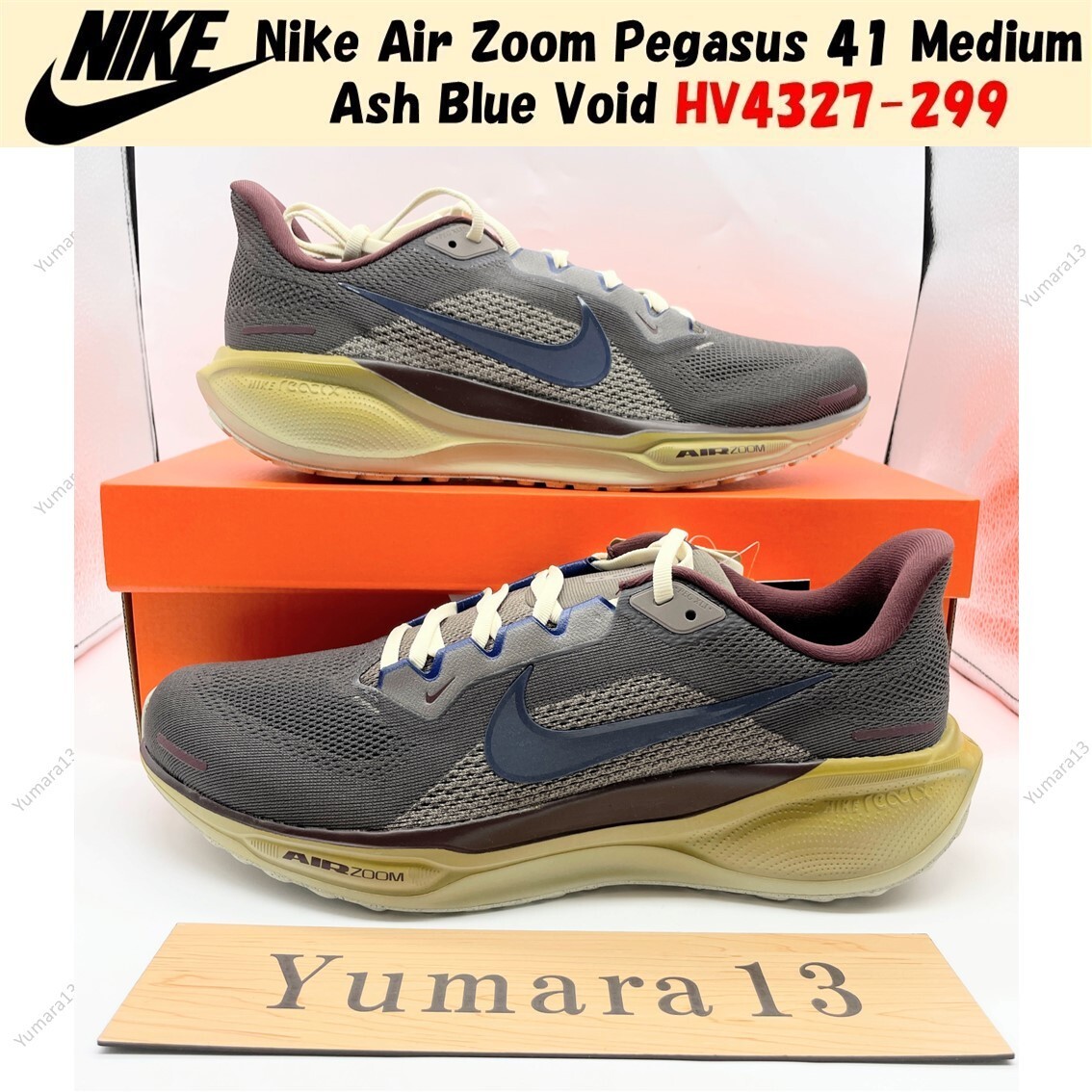 Nike Air Zoom Pegasus 41 Medium Ash Blue Void HV4327-299 Men's