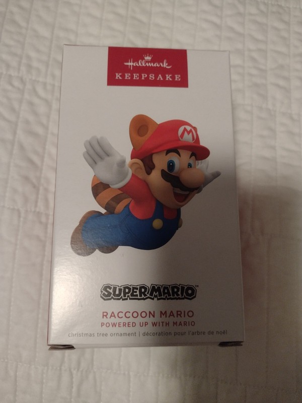 Raccoon Mario Ornament Hallmark Super Mario
