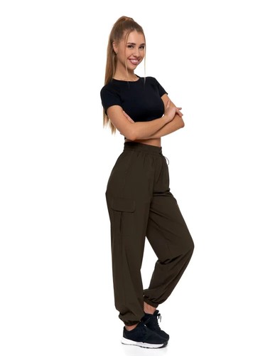 Pantalones cargo mujer cintura lucha pantalones ligeros bolsillos Capri Moraj... - Imagen 19 de 39