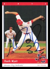 2011 Johnson City Cardinals HEATH WYATT Signed Card autograph auto SEARCY, AR