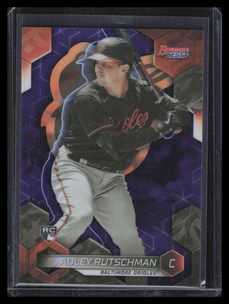 2023 Bowman's Best Purple Refractor 57 Adley Rutschman Rookie 211/250