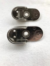 2x Łożysko rur szafkowych do rury szafkowej 30x15 mm - owalne z trzpieniem wiertniczym niklowane