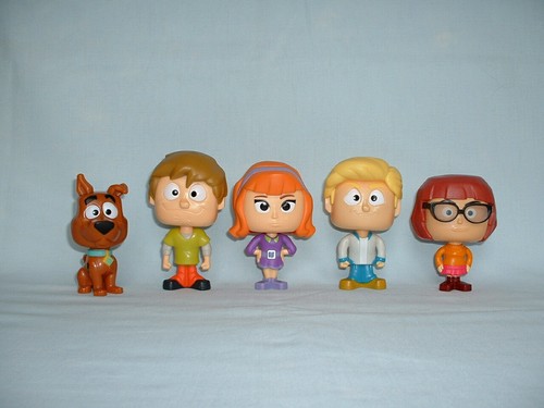 Scooby Doo Gang 5er Set McDonalds Nickender Kopf Figuren Spielzeug (2020/SCOOB!/FRED)