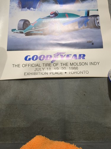 Molson Indy Car Racing Poster Toronto 1986 Emerson Fittipaldi Patrick Racing K - Picture 3 of 5