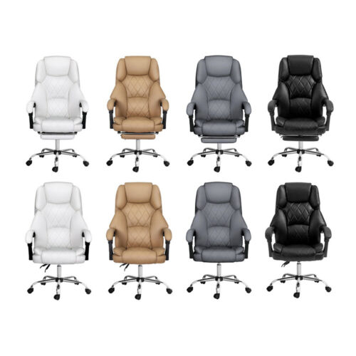 Artiss Executive Office Chair Computer Desk Gaming Chairs Footrest Recline - Picture 4 of 36