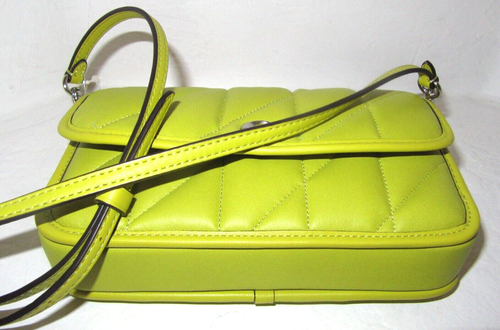 Bolso sin asas bandolera Coach C8571 acolchado almohada Hayden Key cuero lima nuevo con etiquetas $295 - Imagen 5 de 9